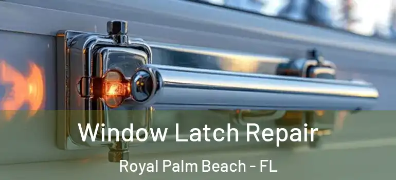 Window Latch Repair Royal Palm Beach - FL